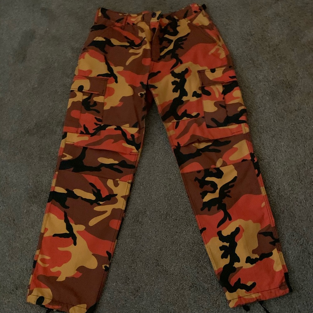 Rothco BDU Savage Orange Camo Cargo Pants